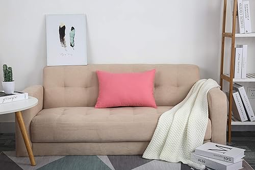 Miniatura 7 de TangDepot - Funda de almohada hecha a mano 100% lona de algodón, Algodón, Rosado