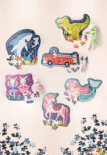 Miniatura 6 de Stephen Joseph, Rompecabezas en forma, 40 piezas, rompecabezas preescolar, unicornio