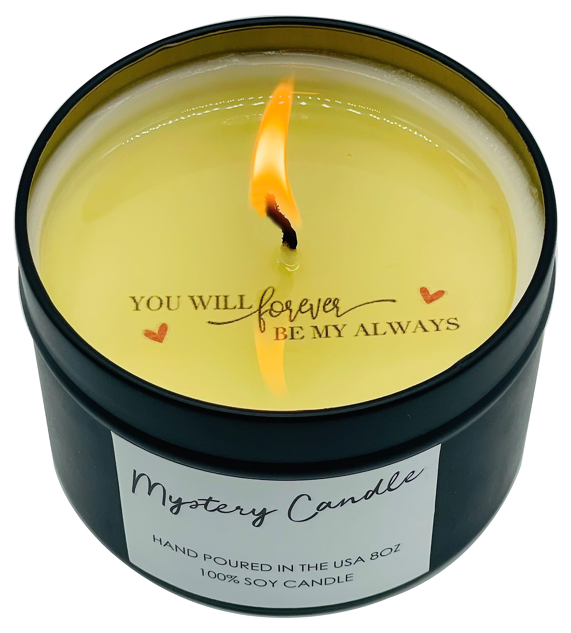 Love Candle, Hidden Secret Message Candle, Amazing Gift, Couples, Anniversary Engagement Surprise, White Sage Essential Oils