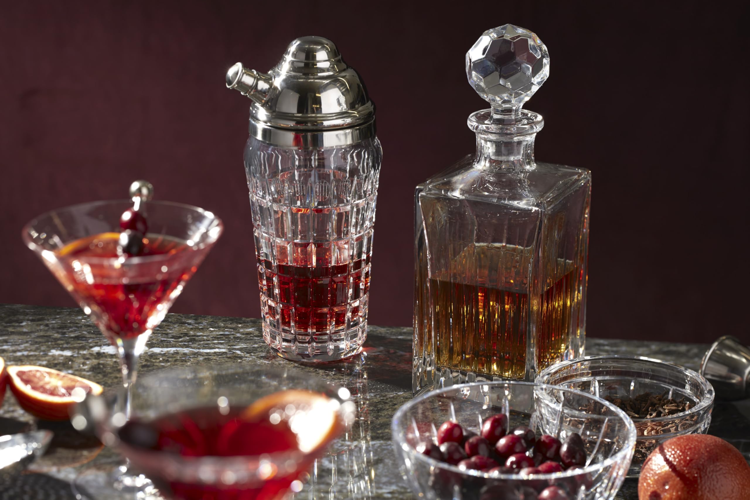 Amazon.com | Reed & Barton Crystal Soho Square Decanter: Wine  display picture 1