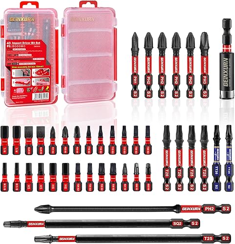 Miniatura 10 de Juego de 76 piezas de puntas de destornillador de impacto, puntas de poder multi-inserto magnéticas de acero S2 con soporte para puntas de impacto