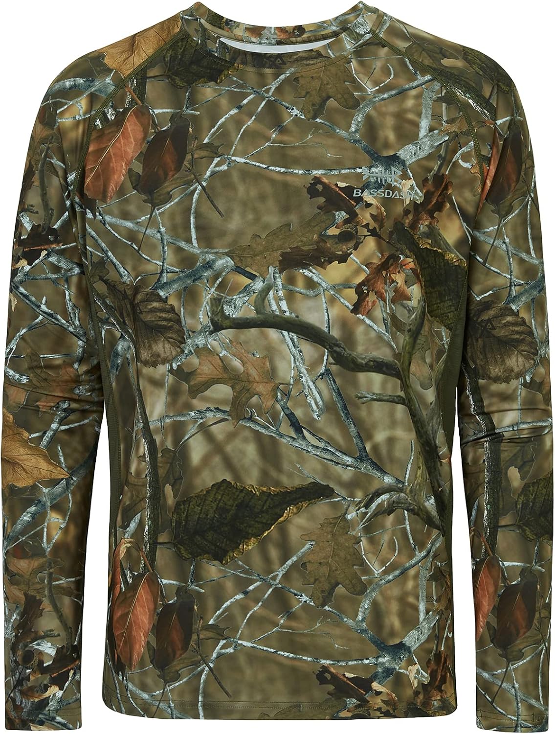 BASSDASH Men's Hunting Camo Performance Long Sleeve Shirt Fishing UPF50+ FS13M - Image 4
