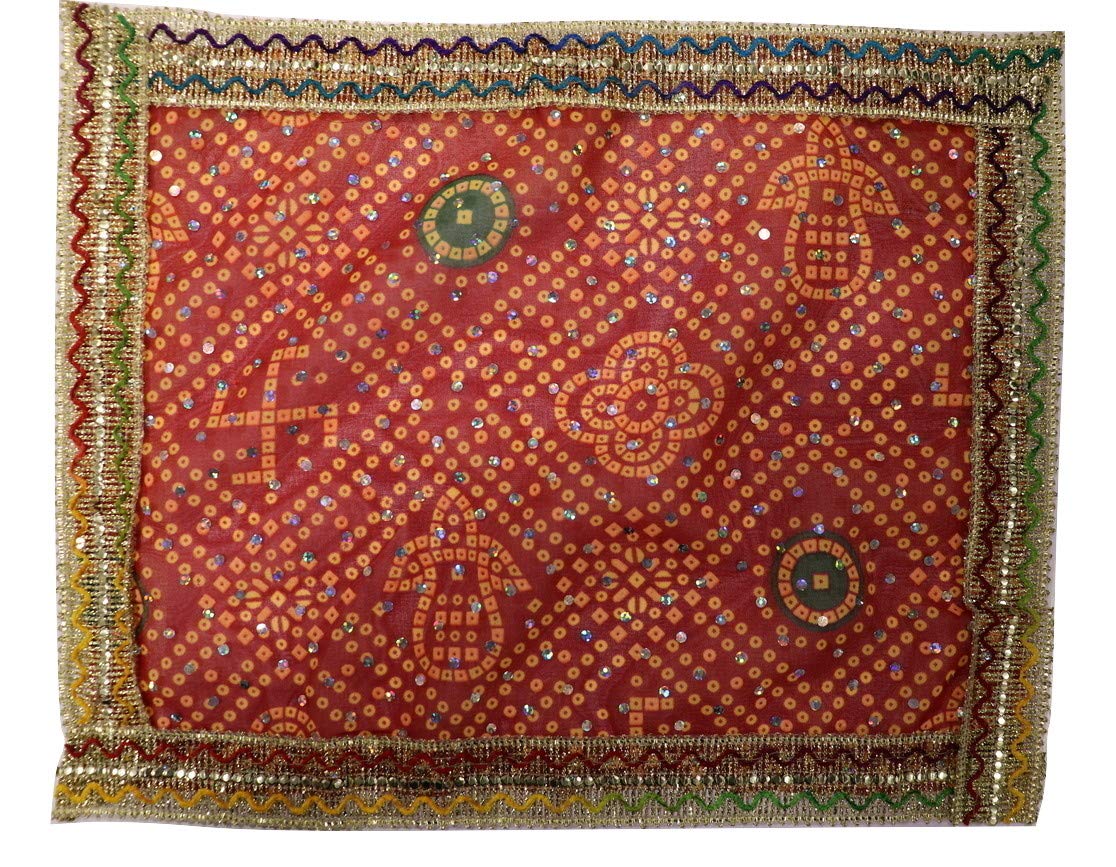Reliable Bandhani Print Puja Chunri/Chunari/Chundadi,Devi MATA Ki Chunni, Pooja Chunari, Fancy Puja Cloth Size - 10 * 13 Inch, Red (B07Y9TPCQ8) Amazon Price History, Amazon Price Tracker