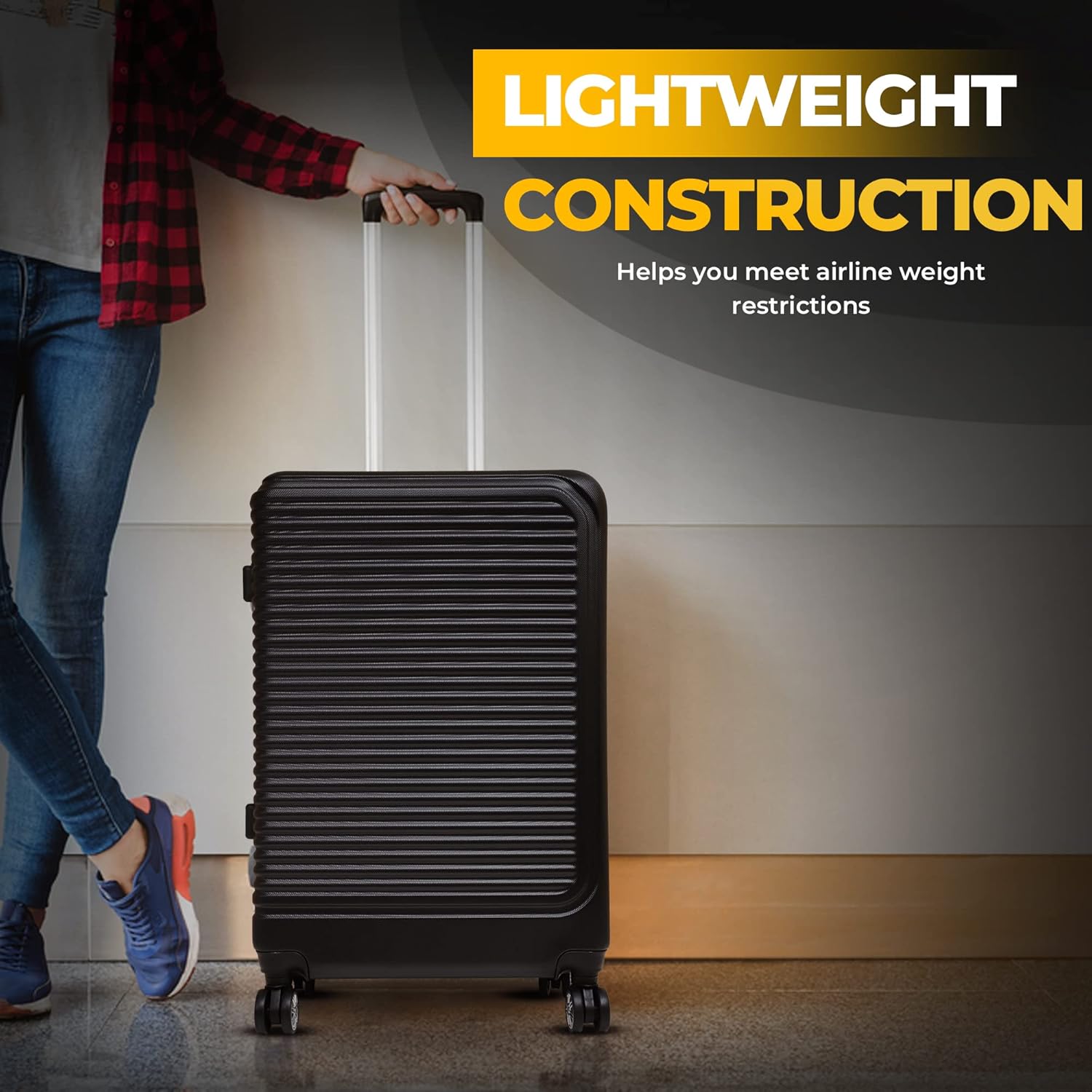 Review SOFLY 3 Piece Luggage Set Lightweight Hard Shell Spinner