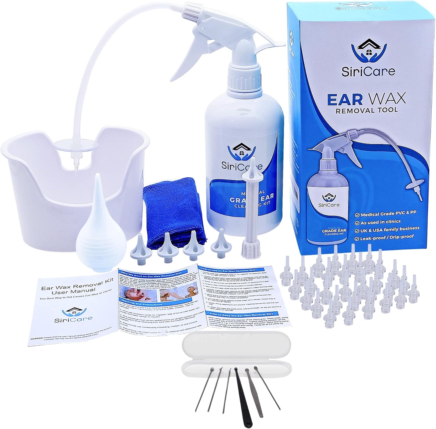 Ear Wax Removal Kit by Siricare Complete Home Ear