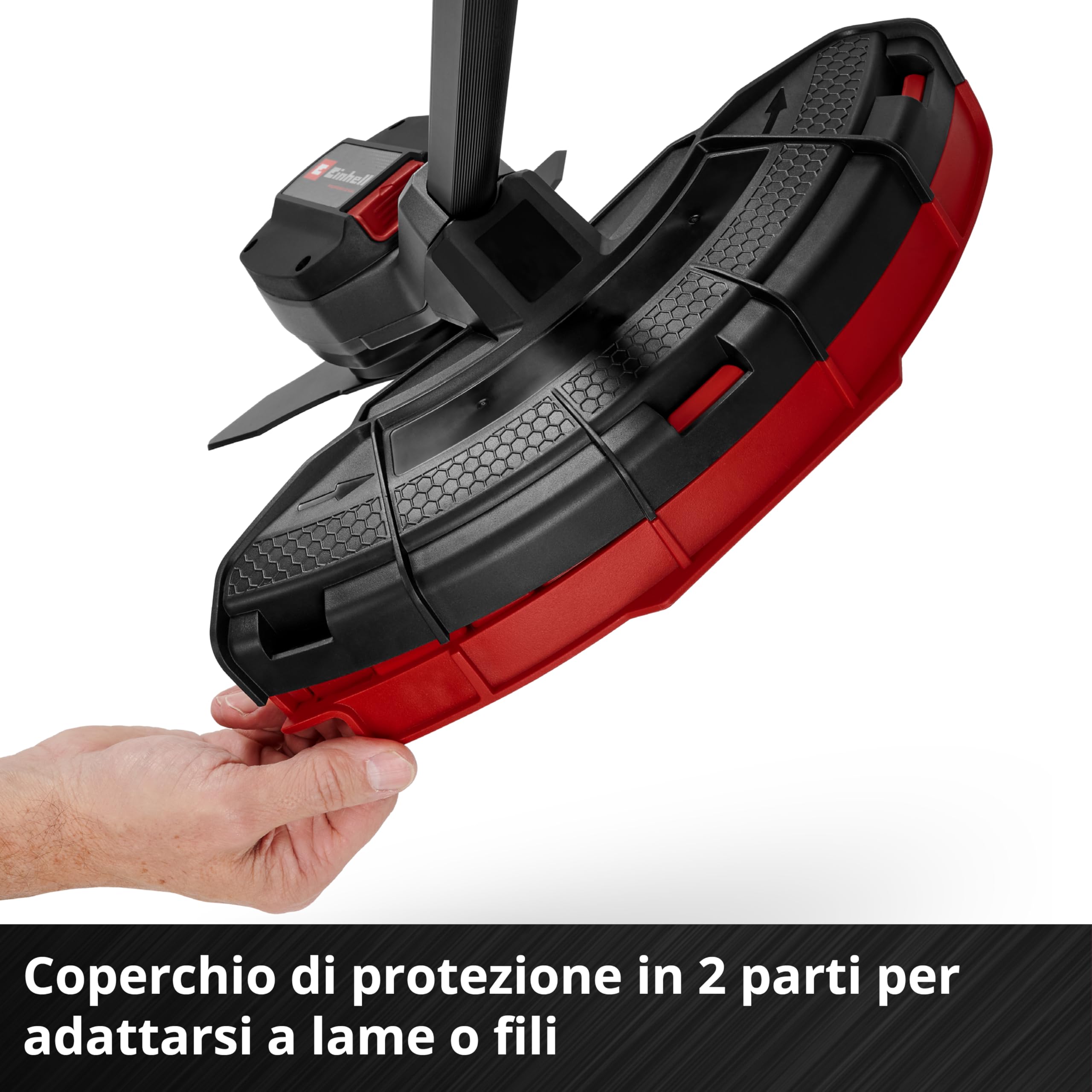 Einhell Professional Decespugliatore GP-BC 36/430 Li P BL - Solo Power X-Change (36 V, Brushless, larghezza taglio 43 cm, maniglia a P, bobina doppia, lama 3 denti, batteria esclusa)