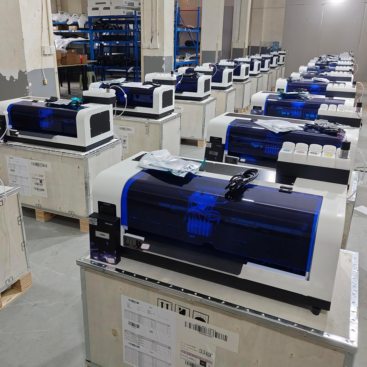 A3+ Plus XP600 DTF Printer with Shaking Dryer Machine,Stable, Colorful,Include 5x500ml Ink & Film and Powder