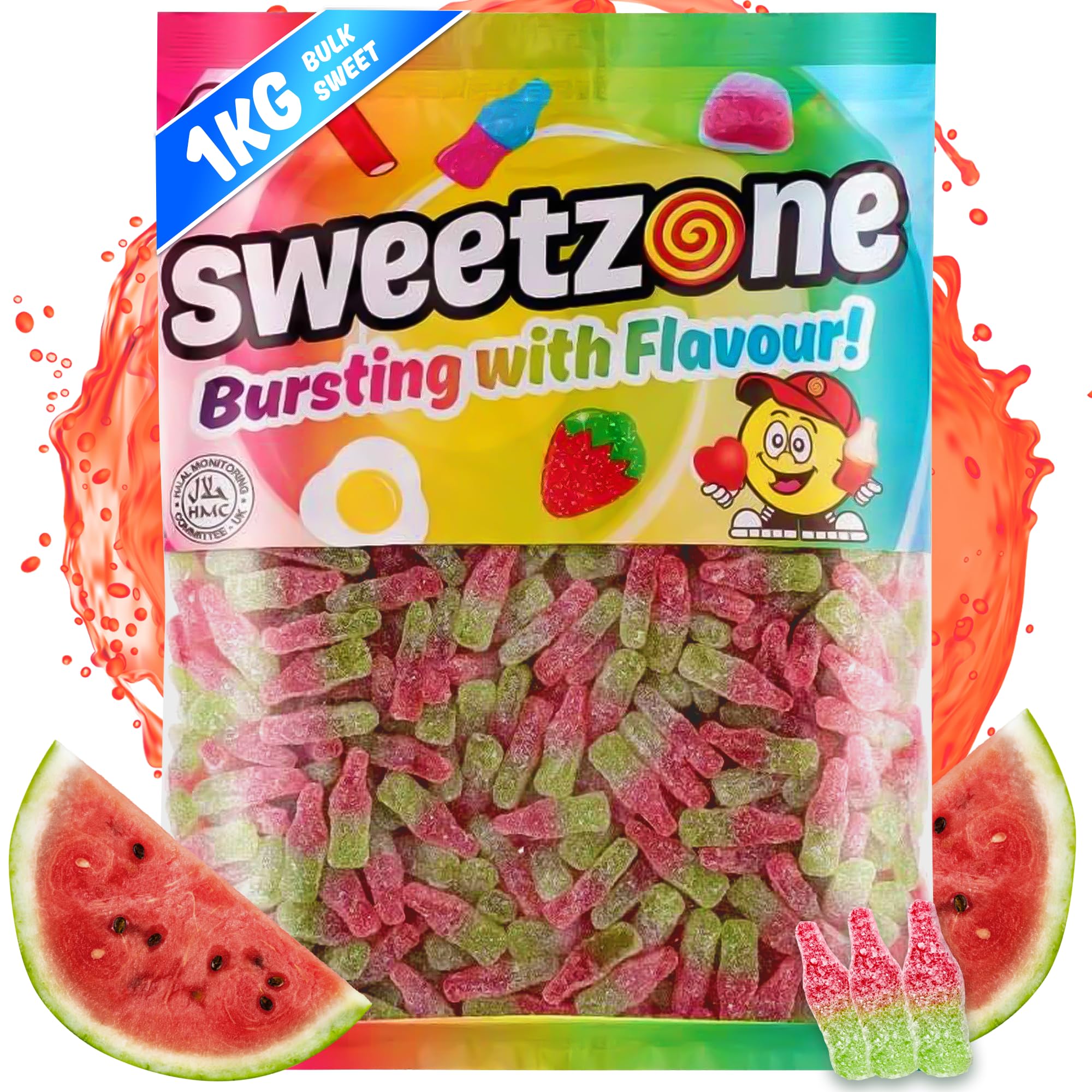Sweetzone Watermelon Bottles 1kg Halal