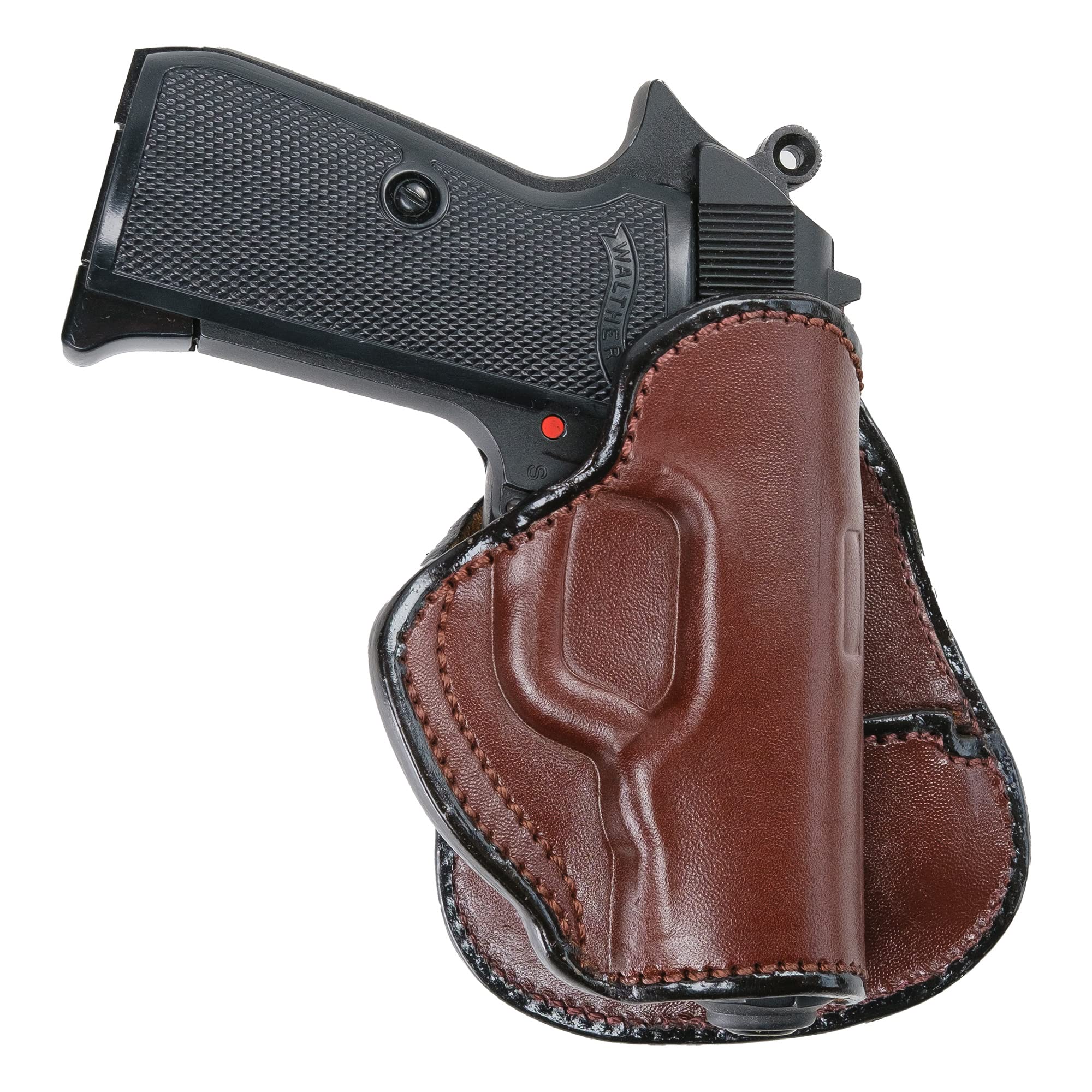 Maxx Carry Paddle Leather OWB Gun Holster for Ruger LCP, LCP II .380 ACP | Concealed Carry | Fits S&W Bodyguard 380 | Colt Mustang | Kahr CW380, P380 | Kimber Micro 380 | Sig Sauer P238 | Walther PPK