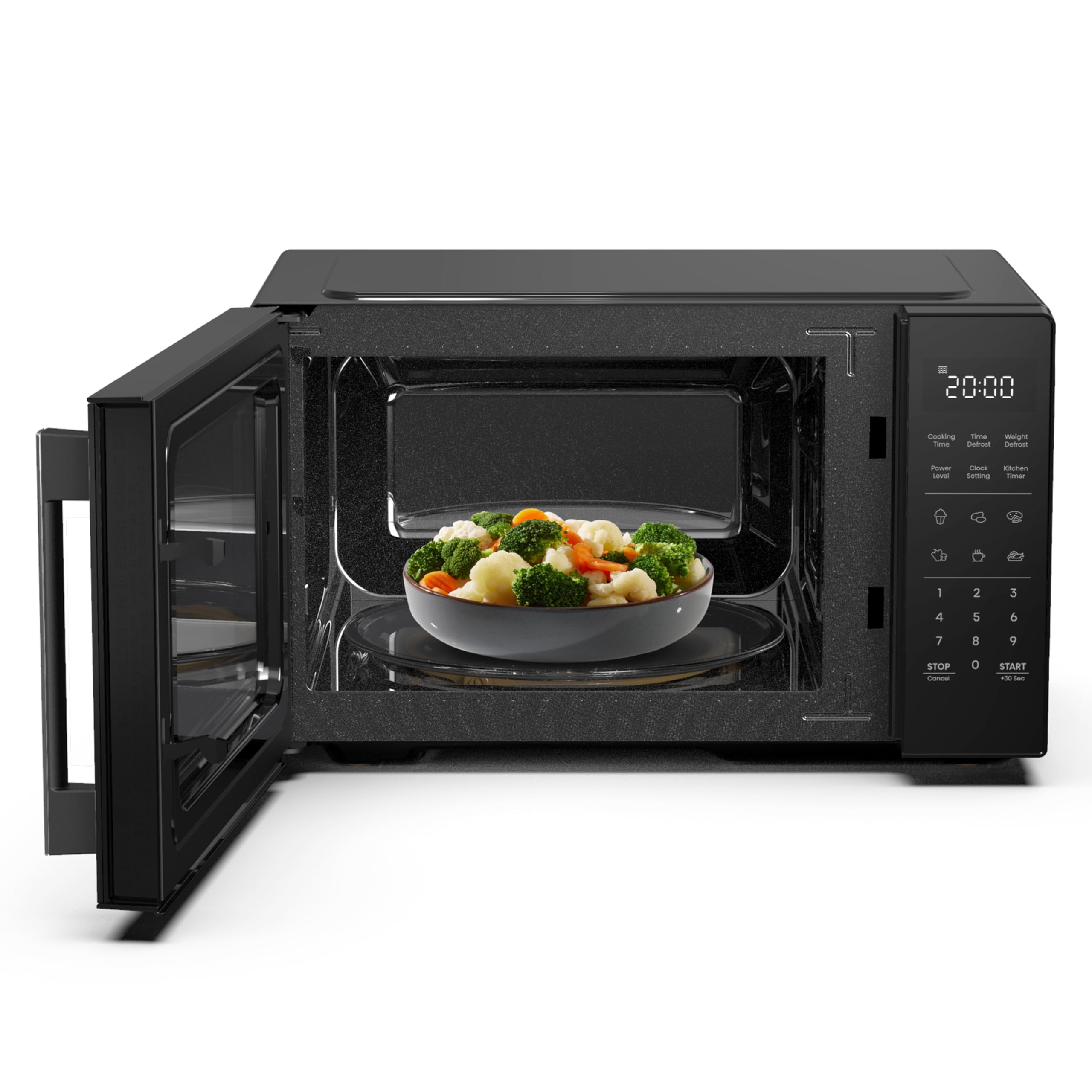 Hisense H23MOBS4HI Mikrowelle 23L 900W InverterTech Keramikbeschichtung Schwarz
