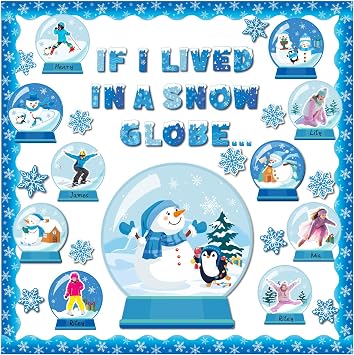 Dispowreath Winter Bulletin Board Decorations Set