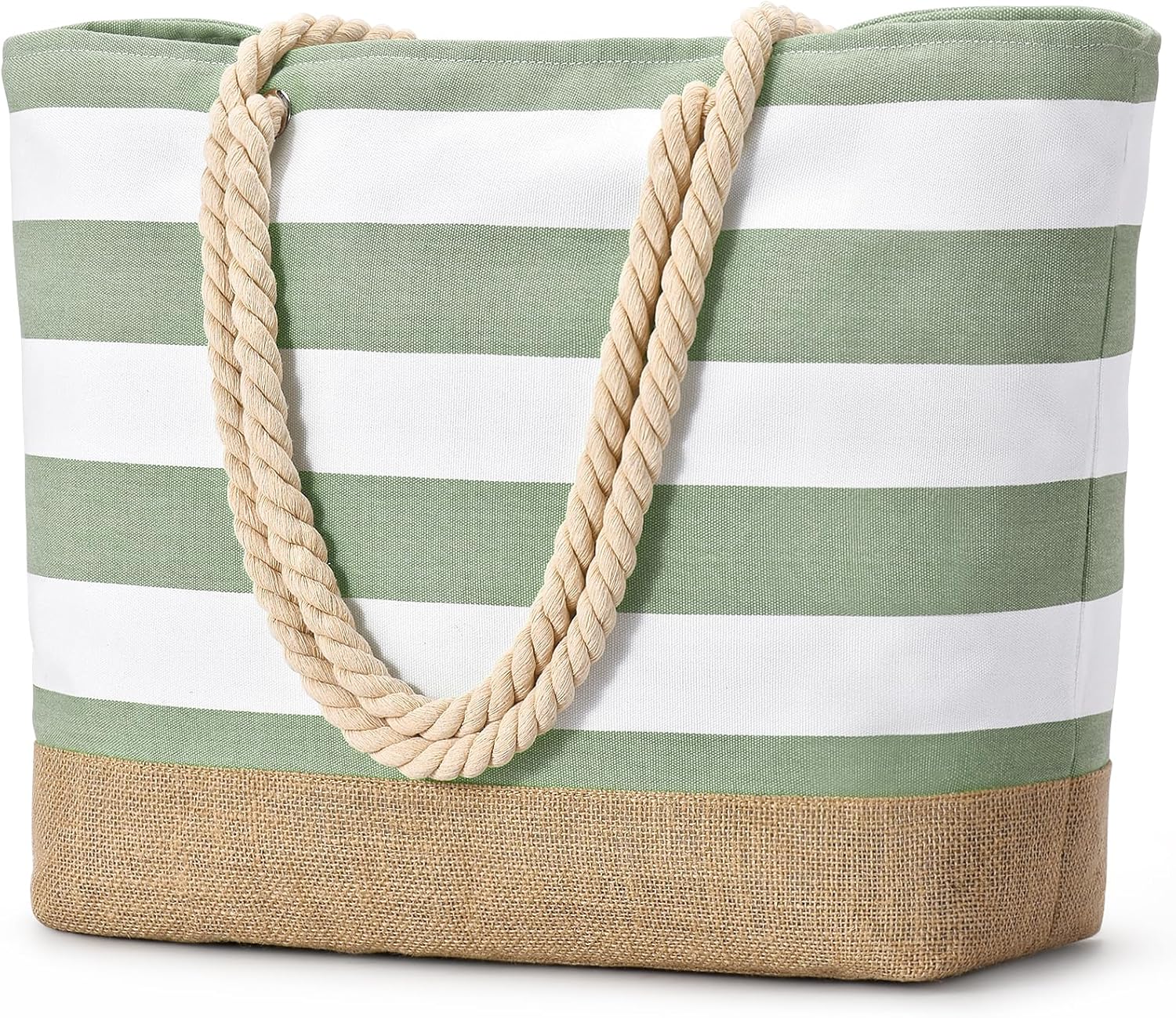 Becokan Beach Bags for Women Large Canvas Beach Tote Bag Beach Bags Waterproof Sandproof Swim Pool Bag Travel Essentials