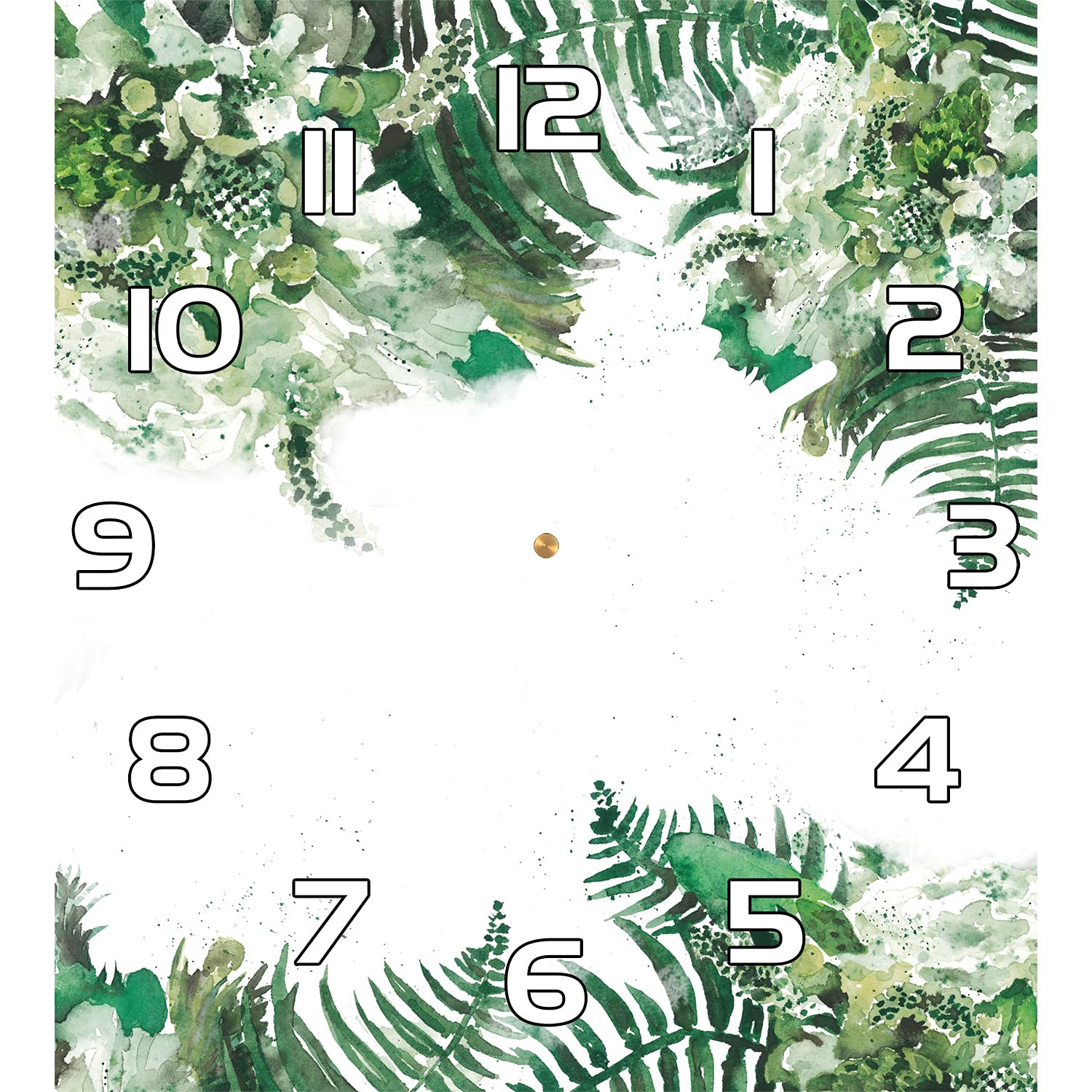 Horloge en verre sécurité 30x30 cm anti-rayures pour cuisine et salon