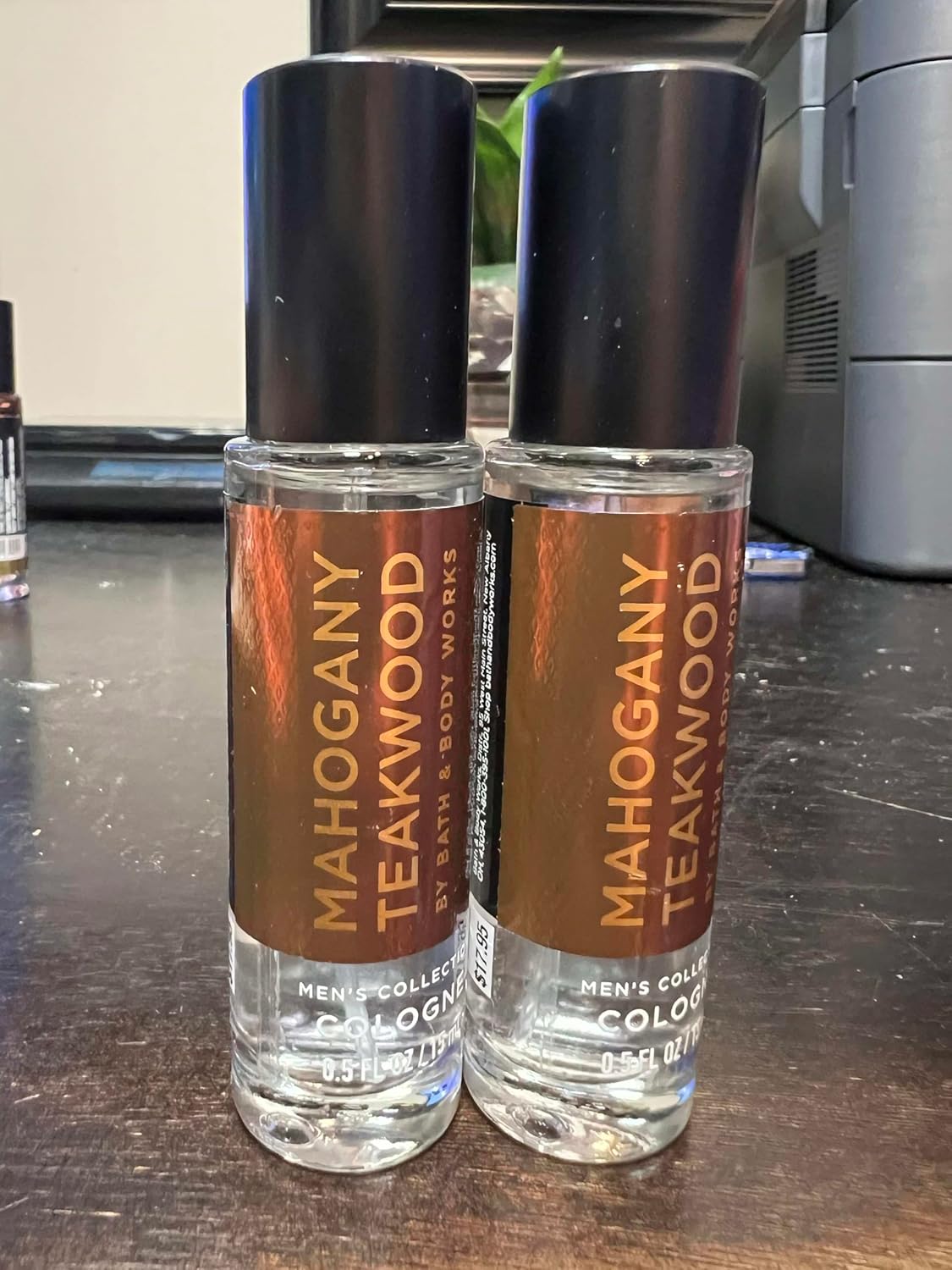 Generic 2 bath body works Men's Collection 0.5fl oz. / 15ml. Mini Cologne 2-Pack travel size (Mahogany Teakwood Cologne)