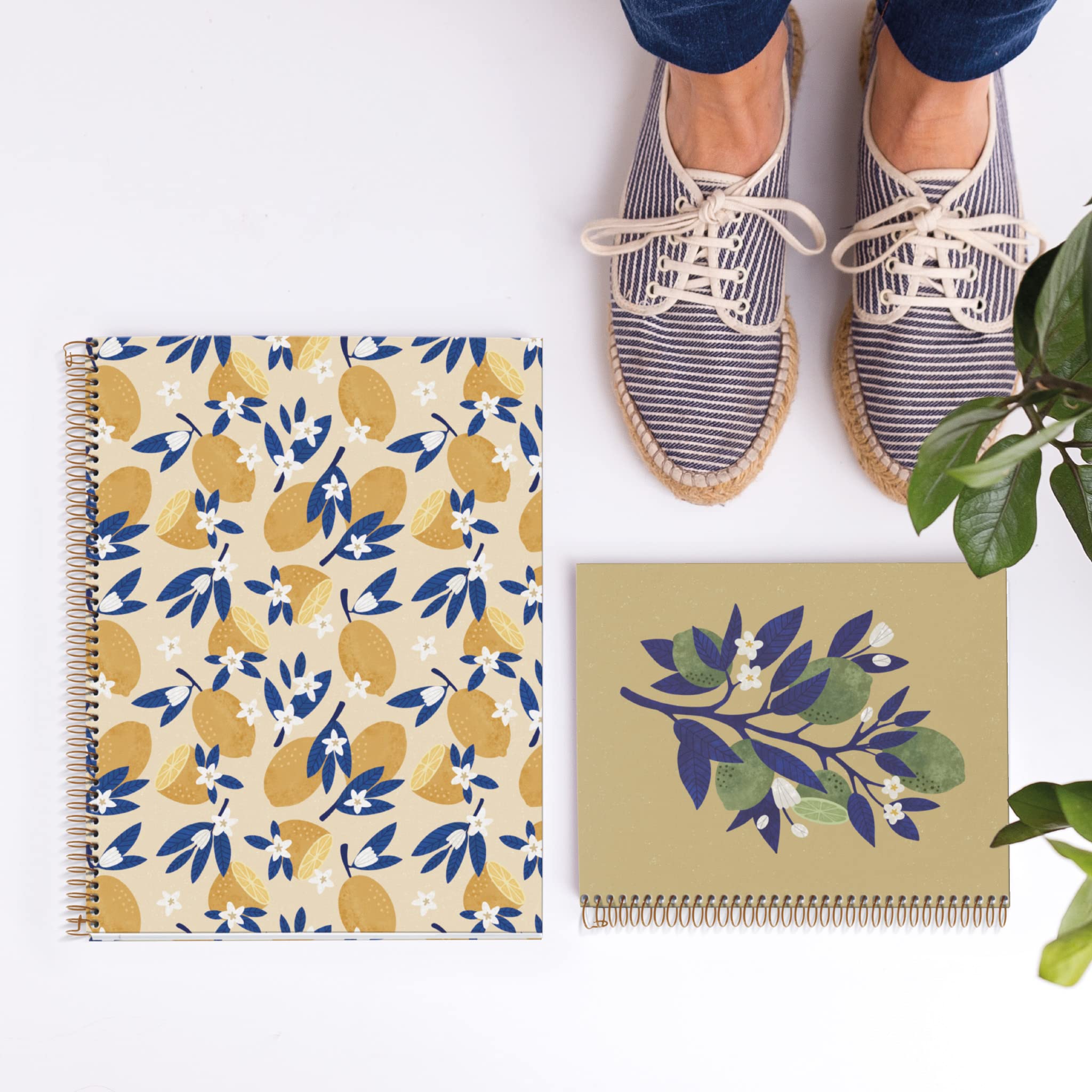 Miquelrius Cahier A4 Ligné Spirale 100 Feuilles 70 g/m² Sweet Fruits Collection Lemons