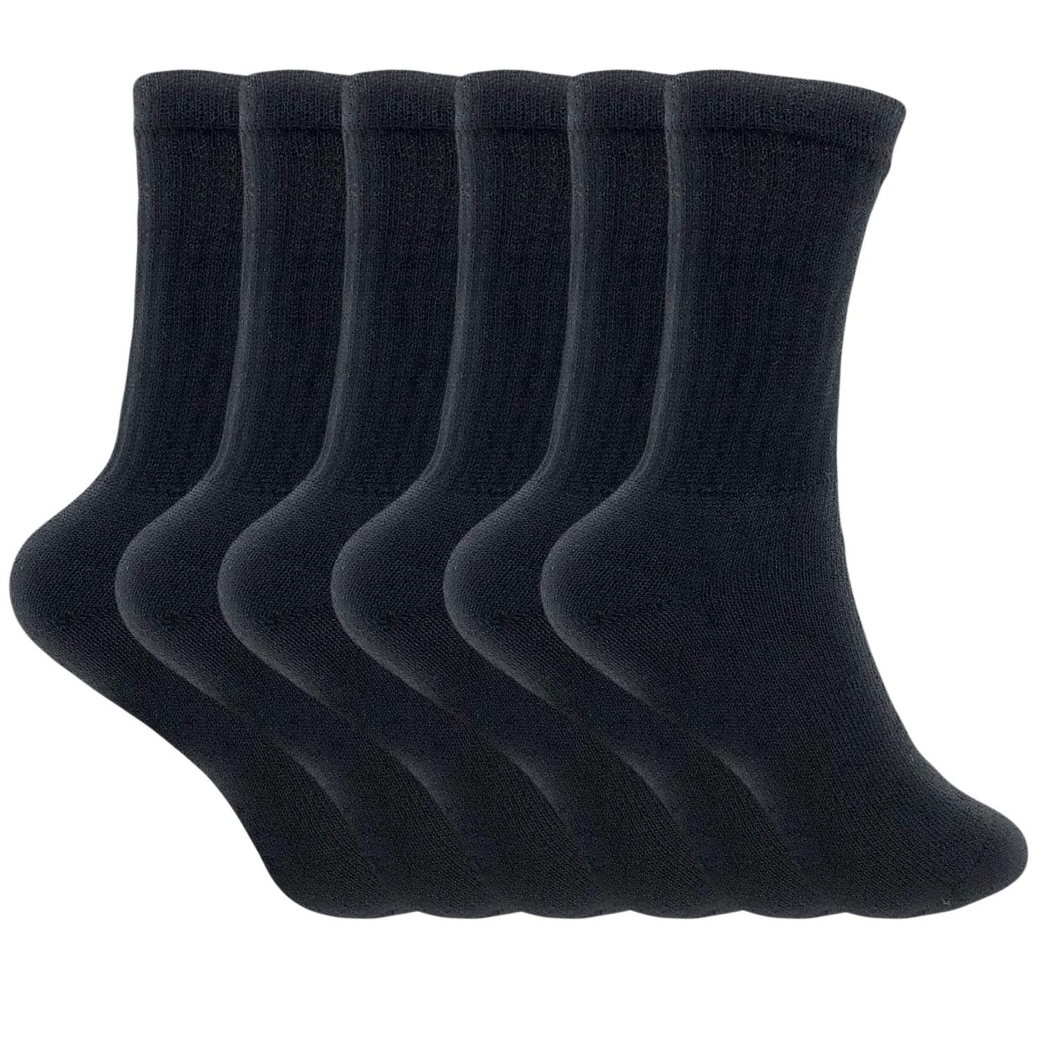 Cotton Crew Socks for Women Smooth Toe Seam Socks