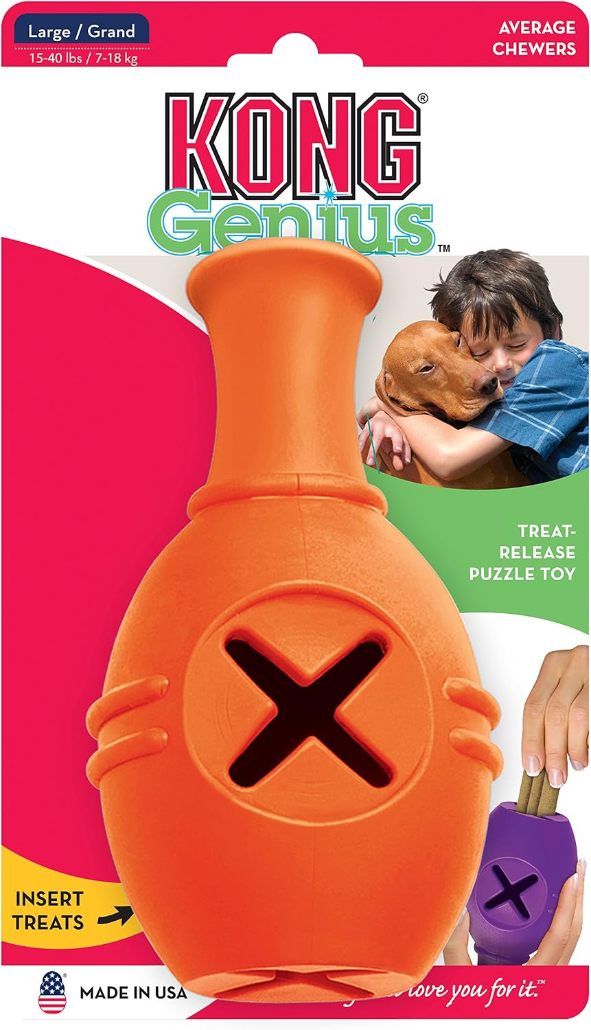 KONG Genius Leo, Interactive Dog Feeding Toy