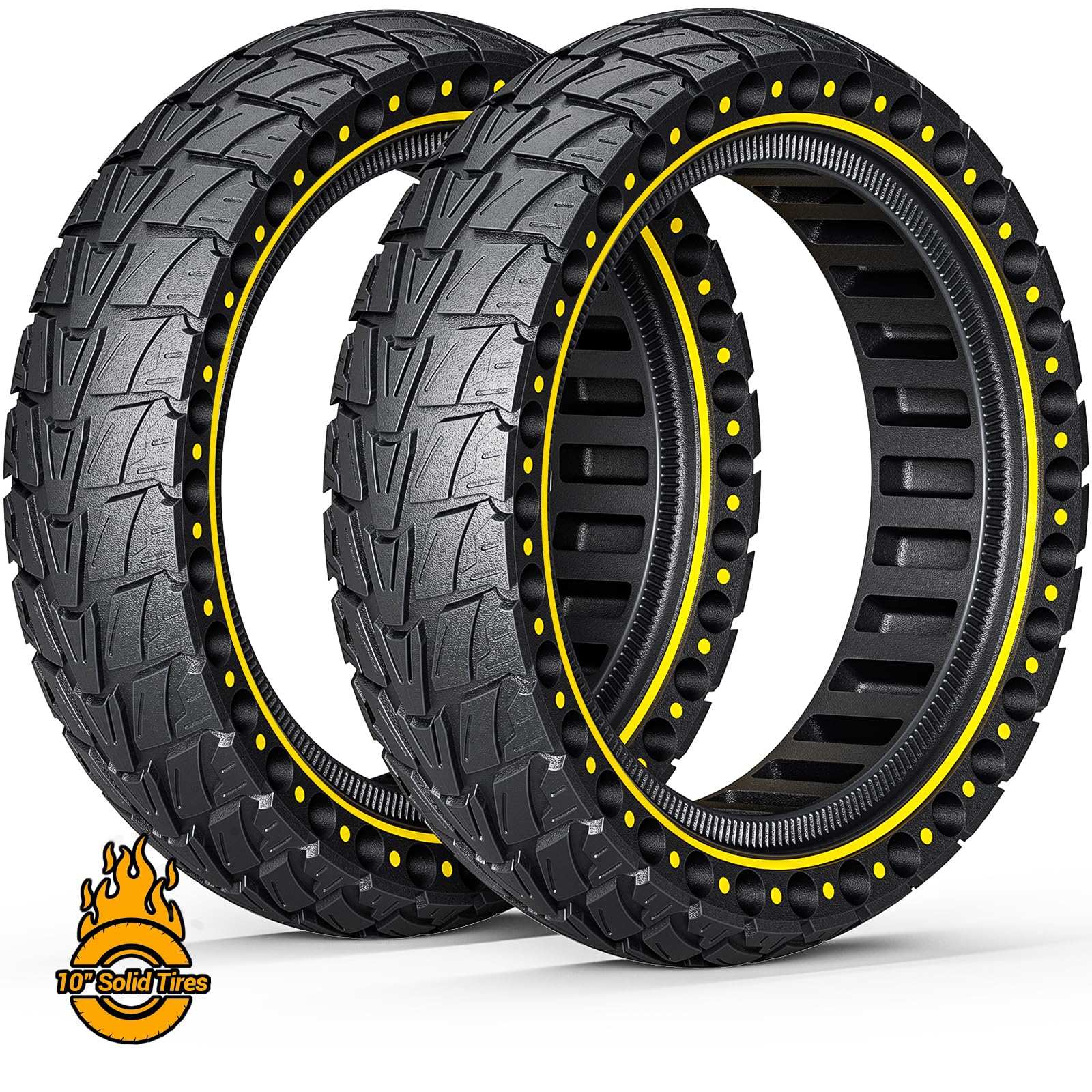 Gomme Piene Monopattino Elettrico Ruote 10 Pollici Gomme Piene