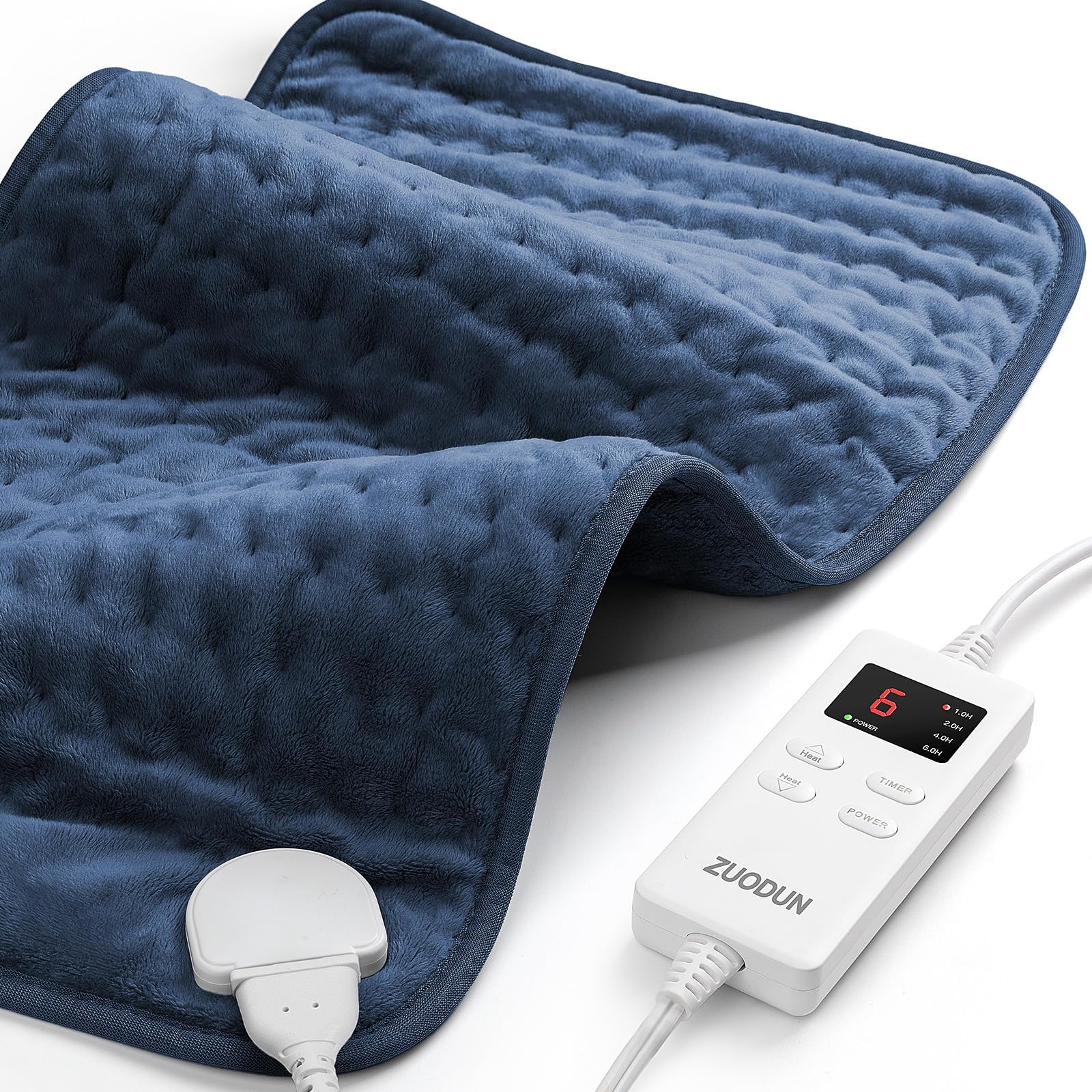 Comfier Heating Pad with Massager,Back Massager with 2 Heat