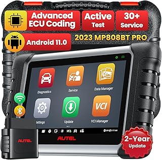 Autel MaxiPRO MP808BT PRO, 2 Years Free Update [Valued £560], 2023 Newer Upgrade of MS906BT MP808BT MP808S MP808, Advanced ECU Coding, Bidirectional Control, 31+ Service, Full Diagnose, Android 11.0