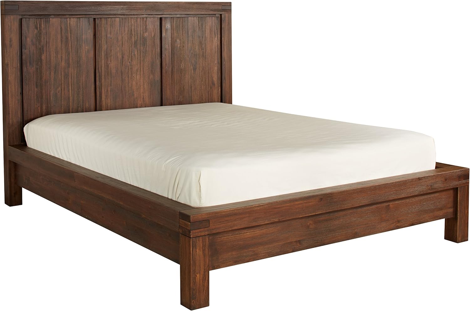 Modus Furniture Meadow Solid Wood Platform Bed, Brick Brown