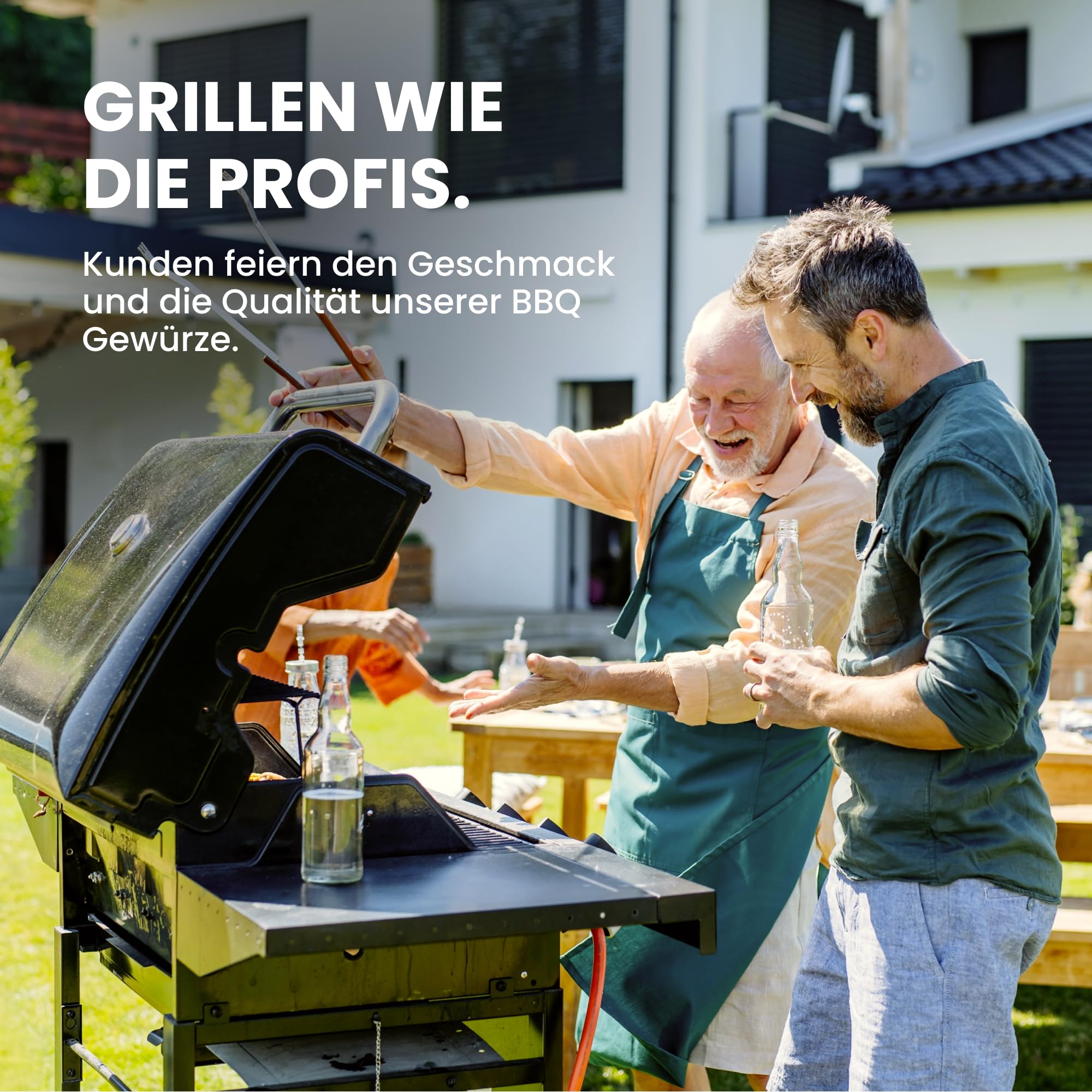 UMBRELLA® Coffret premium d’épices pour barbecue pour homme – 6 épices BBQ bio avec idées de recettes, poivre pour steak, beurre aux herbes et rubs BBQ pour les amateurs de grillades