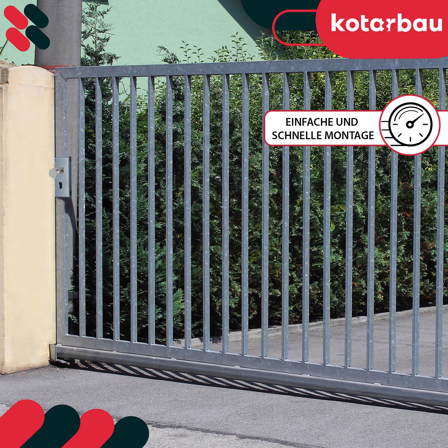 KOTARBAU Hook lock, sliding gates, mortise lock, 72/30, sliding