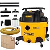 9 Gallon STEALTHSONIC Ultra Quiet Poly Shop Vacuum Wet/Dry, DXV09P-QTA Noise Reduction Vac for Shop, Heavy Duty Shop Vacuum