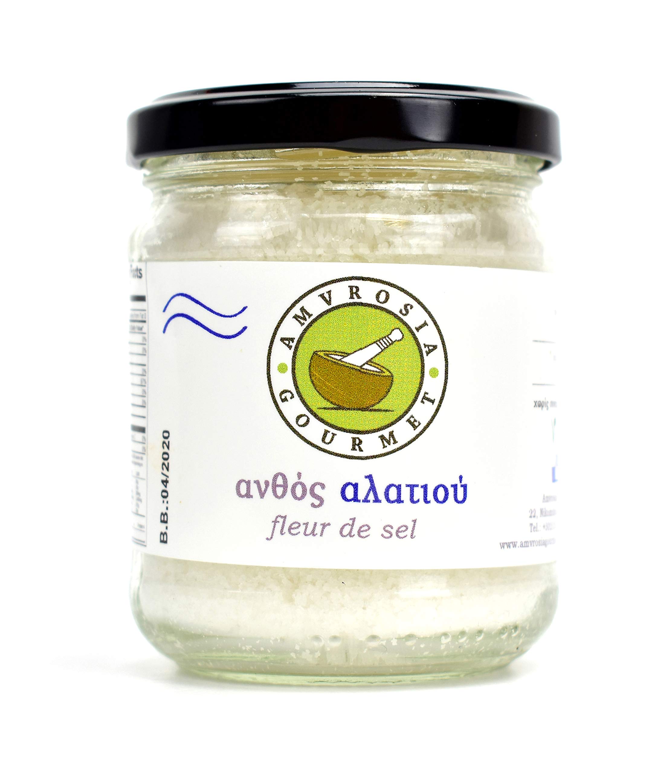 Buy Premium Greek Sea Salt Flakes by Amvrosia Gourmet Greek Fleur de