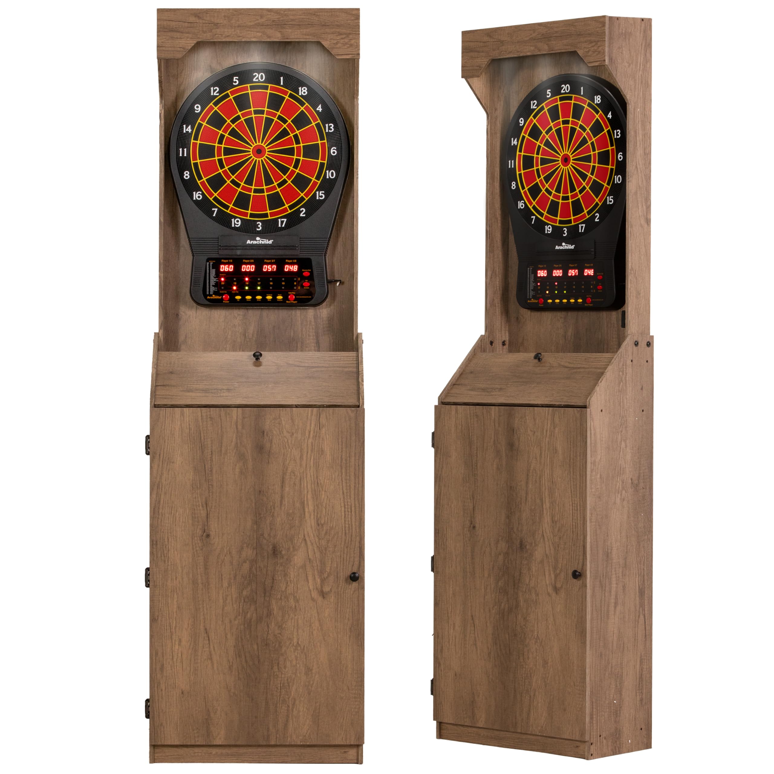 Amazon.com : Arachnid Rustic Wood Cabinet: Freestanding LED Unit
