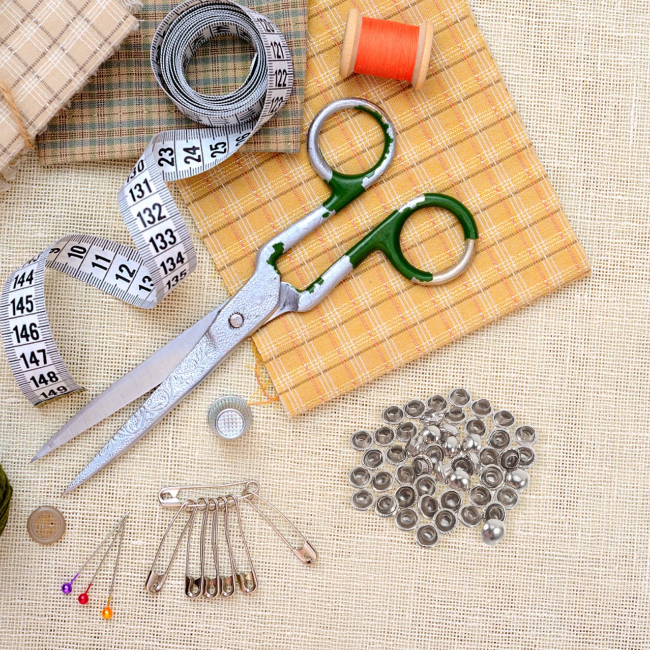 VILLCASE Remaches Metálicos Redondos Material Metálico Resistente en Forma de Hongo 100 de 6mm Estilo Punk Fáciles de Usar para Diy para Cinturones y Decoración