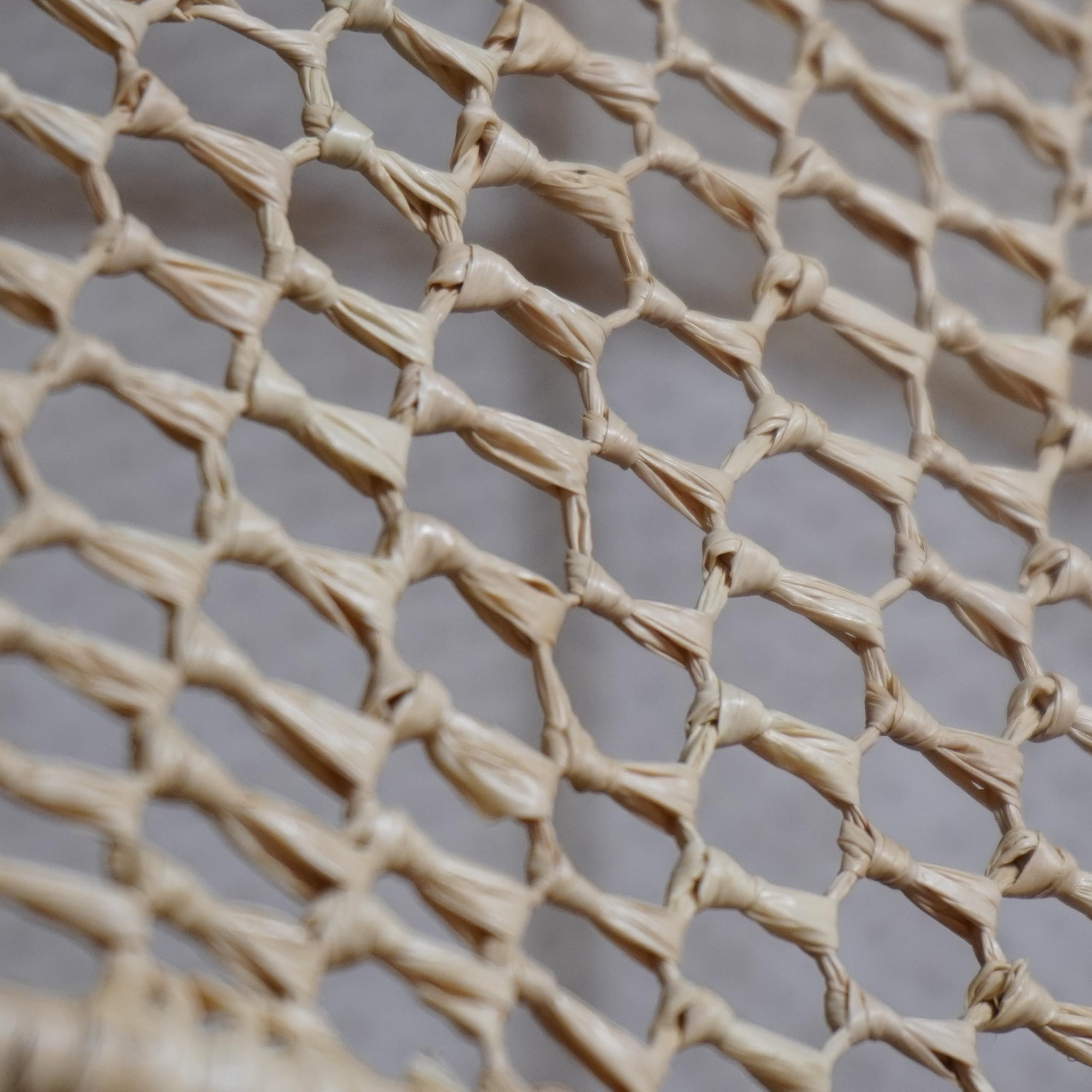 Suspension en Corde de Doum au Crochet - Sphère Ajourée - 20 cm