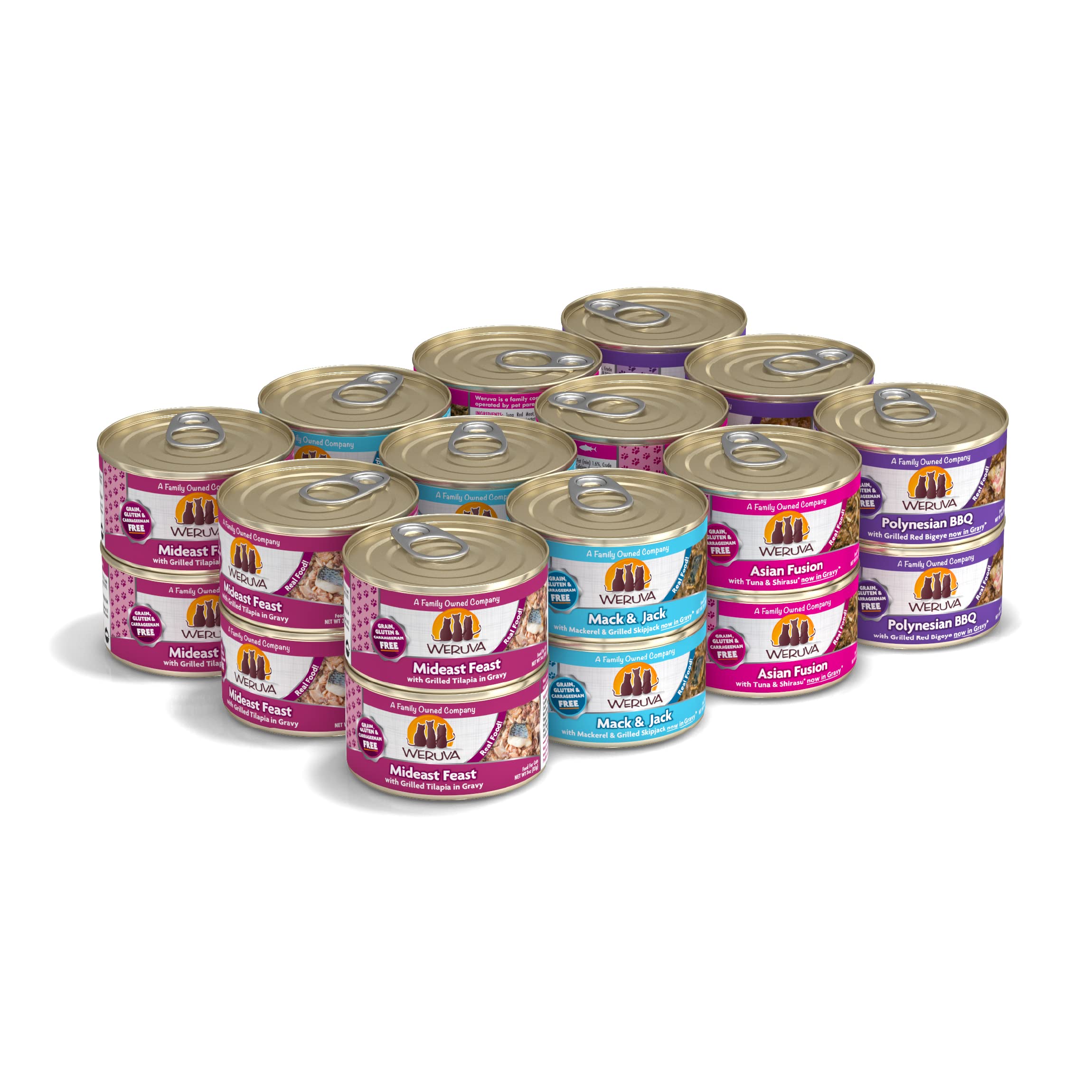 Buy Weruva Classic Cat Food, Variety Pack, Frisky Fishin' Friends Wet