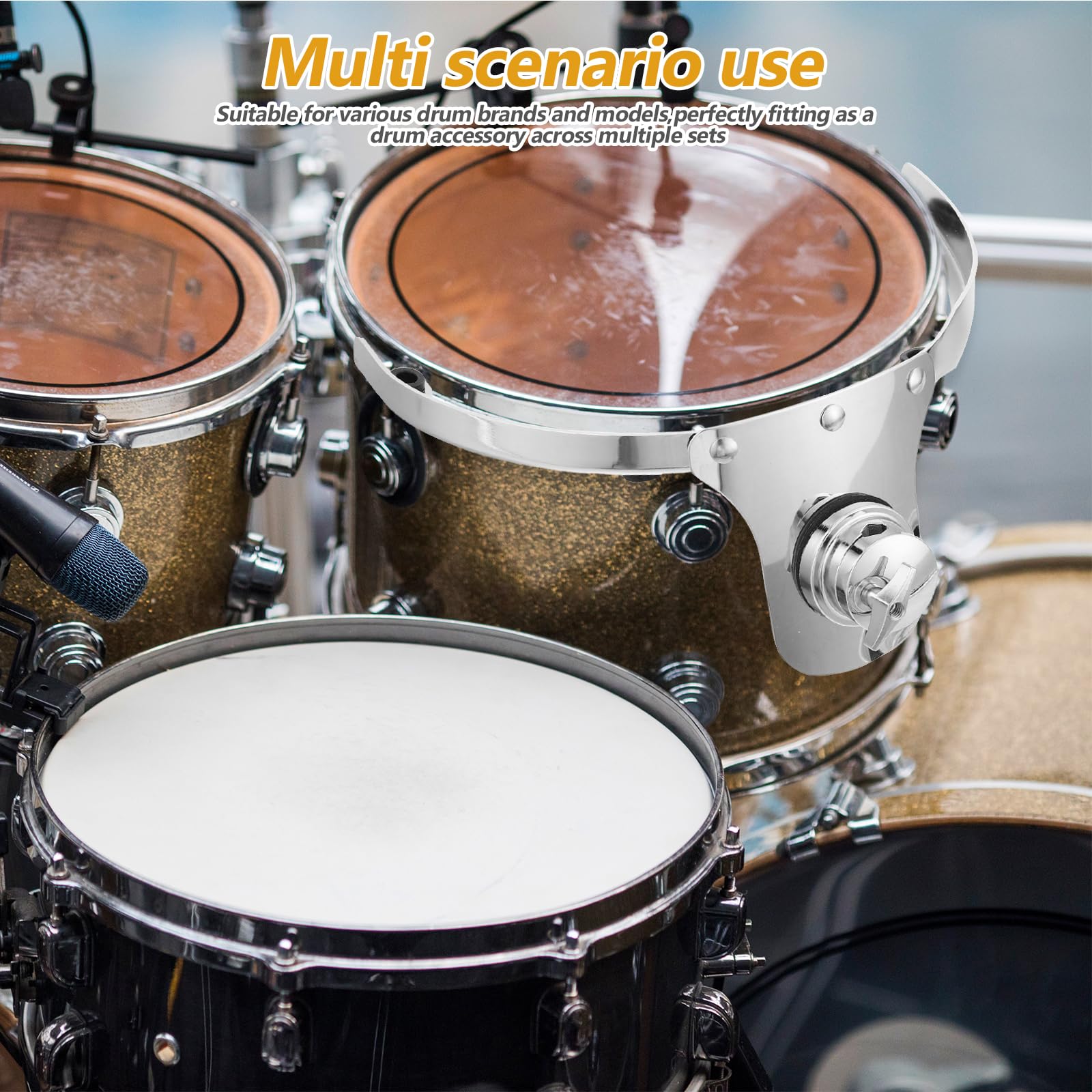 Metalowy Tom Drum Hanger Mount Cali Lug z Wzmocnioną Śrubową Bazą Stabilny Uchwyt Do Wiszącego Tom Drum Profesjonalny Akcesorium Perkusyjne Do Studia i Praktyki
