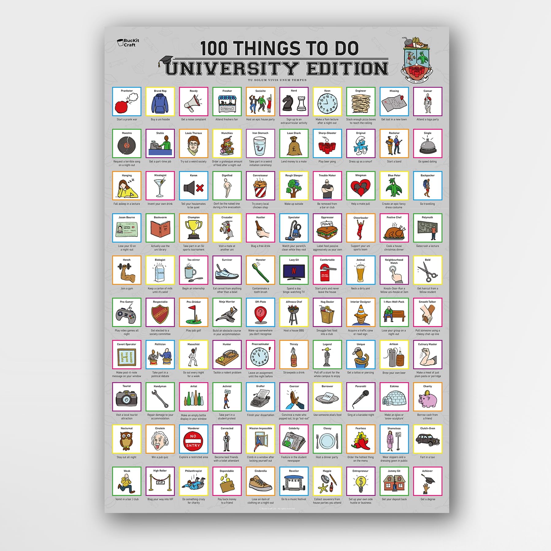 BucKit Craft 100 Things to Do Before Graduating