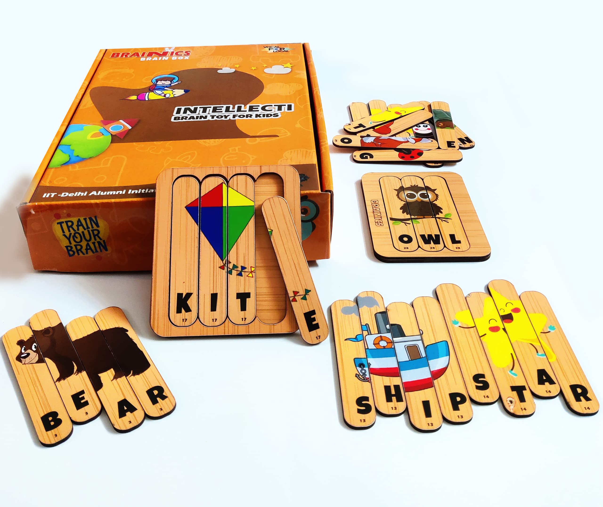 BRAINICS Word Learning & Building Game Wood Stick Puzzle for Kids || Wooden Quality || +2.5 yrs (B0BHJMRG6R) Amazon Price History, Amazon Price Tracker