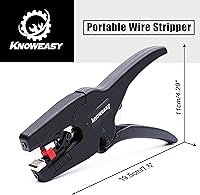 Vista 3 de Pelador de cables, herramienta de pelado de cables Knoweasy con cortador y herramienta de pelado de cables 2 en 1 funciona para electrónico