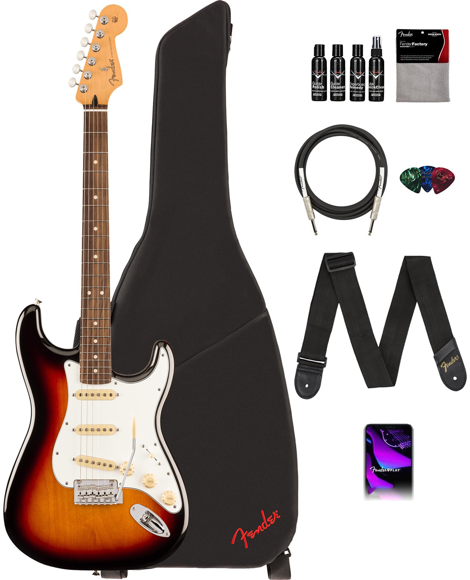 Fender Player II Stratocaster 【ギグバッグ付】 Amazon.com: Fender Player II Stratocaster - 3-Color Sunburst
