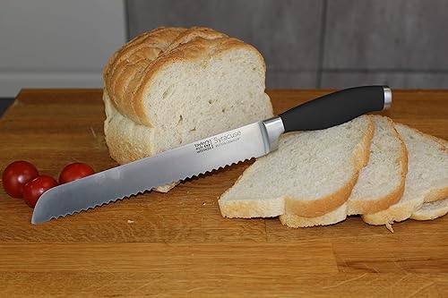 Miniatura 6 de Taylors Eye Witness Syracuse Cuchillo de pan de cocina festoneado, borde de corte profesional de 8 pulgadas, multiusos. Molido de precisión, afilado