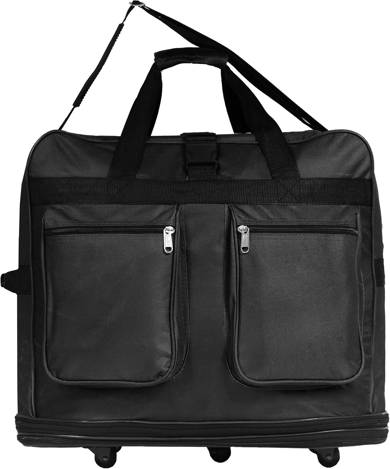 Generic 36"" Expandable Duffle Bag (Lightweight) Rolling Wheeled Spinner Suitcase Luggage for Travel and Storage, Black, Wheelbag36 - Image 3