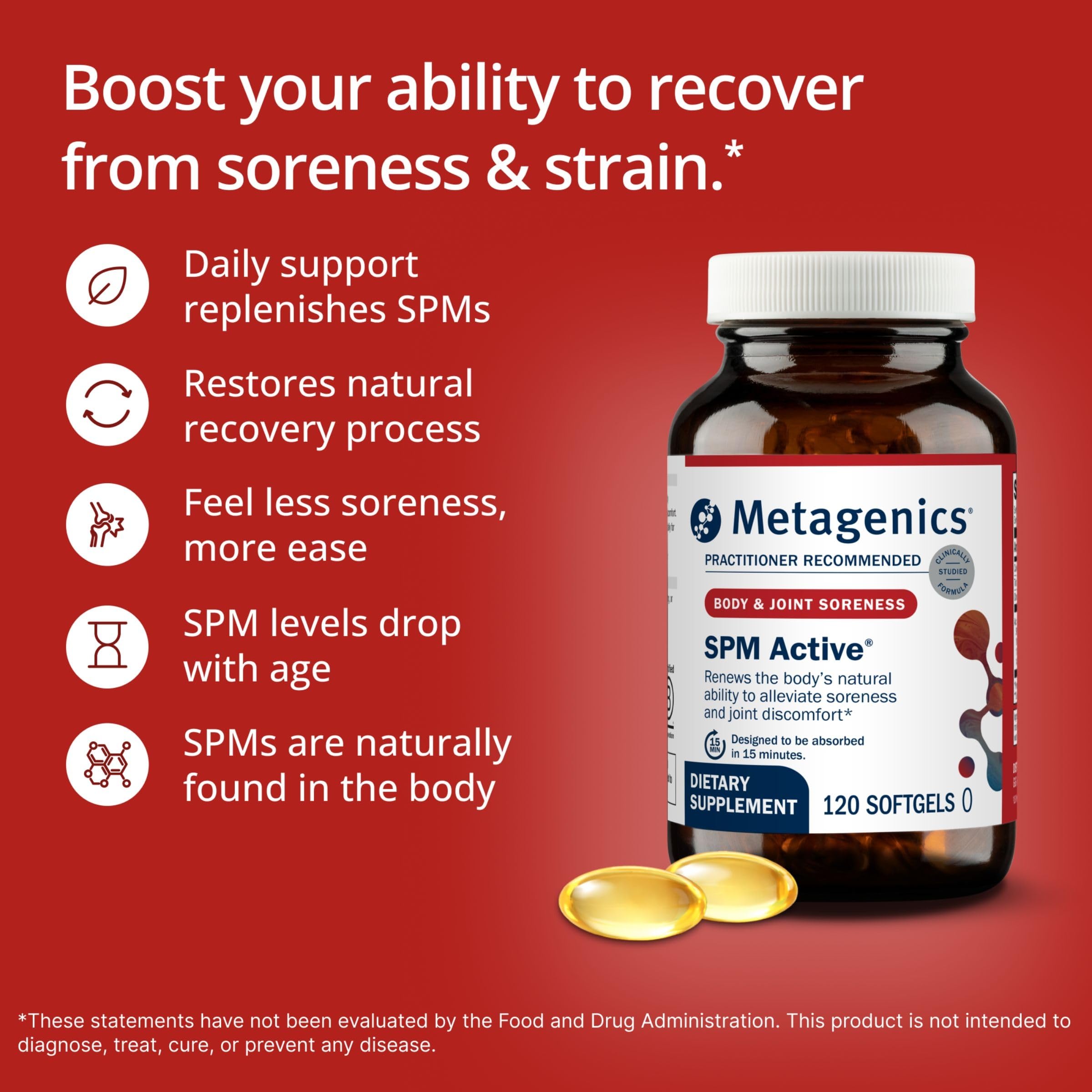 Metagenics SPM Active Specialized Pro-Resolving Mediators, 120 Softgels — Amazon image 3