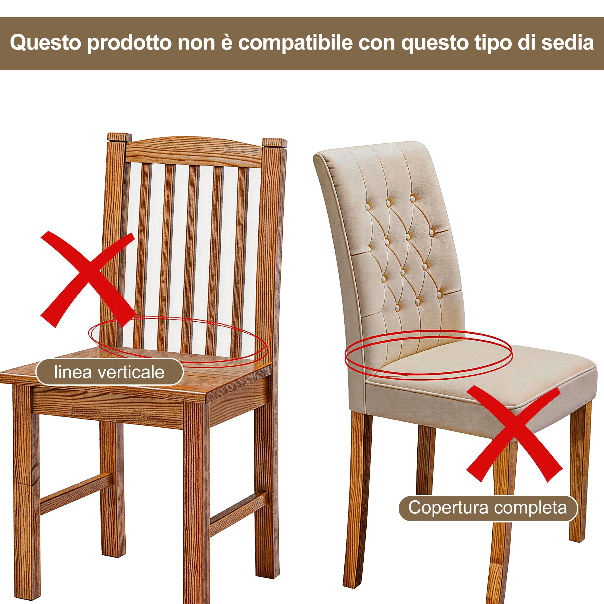Fodere Coprisedia per Sala da Pranzo Copri Sedia da Cucina Elasticizzato Lavabile Coprisedie Cucina Senza Schienale Coprisedia Elegante Imbottito Universali Cuscini Sedie Chair Cover