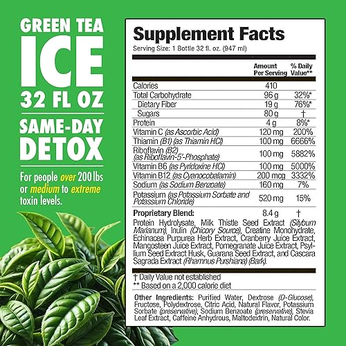 Miniatura 9 de Rescue Detox ICE - Sabor a té verde - 32 oz  Funciona en 90 minutos