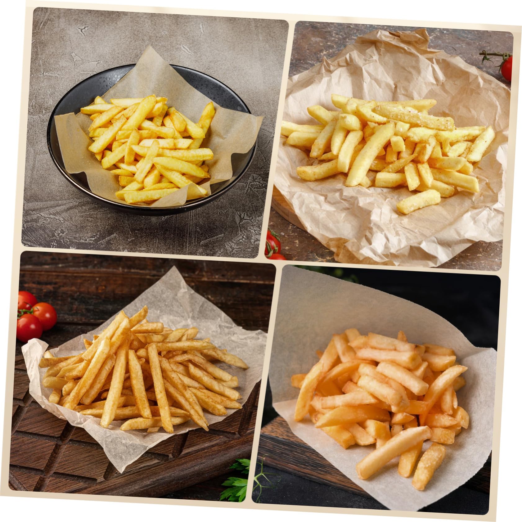 Cabilock 500fogli Carta da Forno Antiaderente Alimentare Carta da Forno per Hamburger Accessori da Cucina Dimensioni Contenute Facile da Riporre