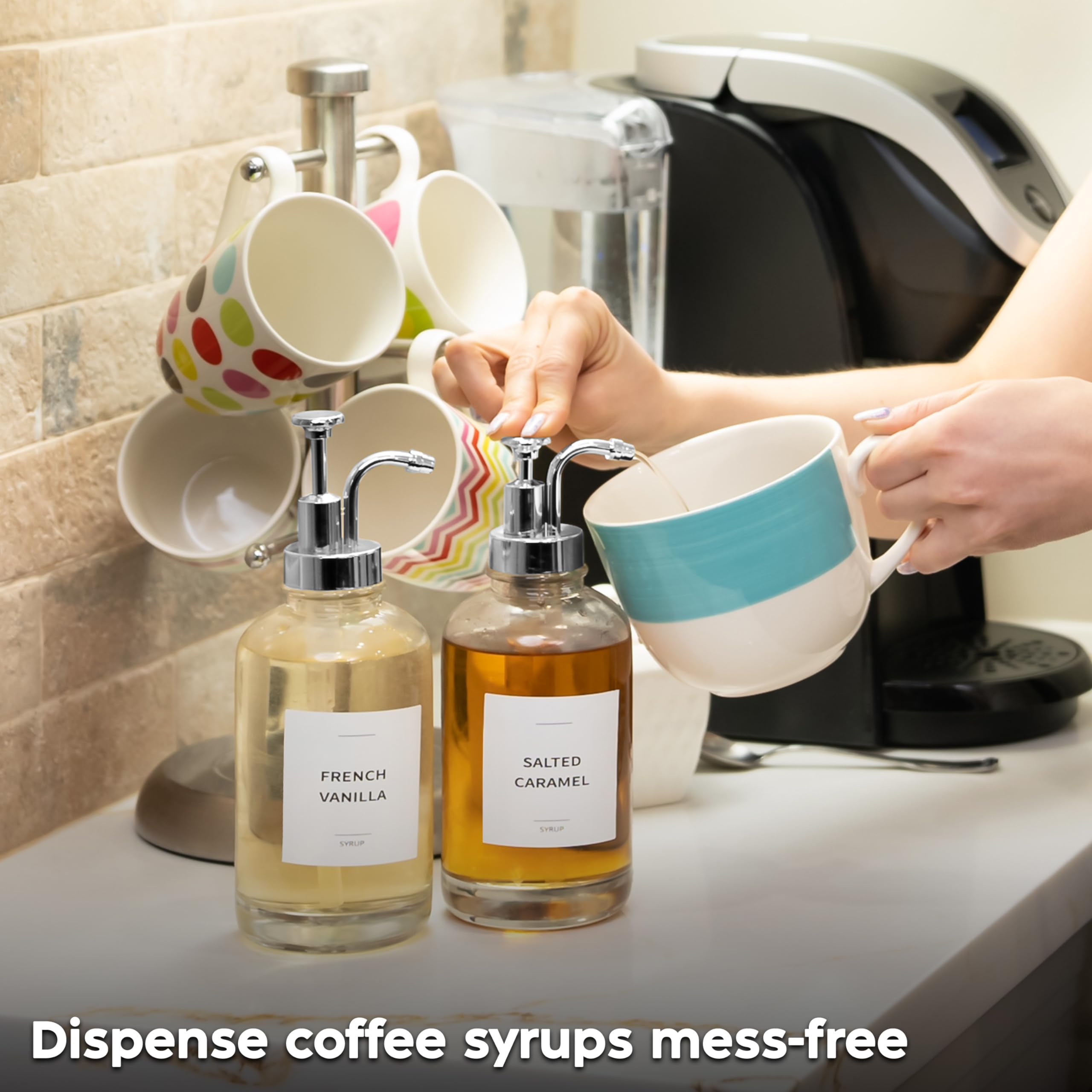 Dispensador de jarabe de café para barra de café