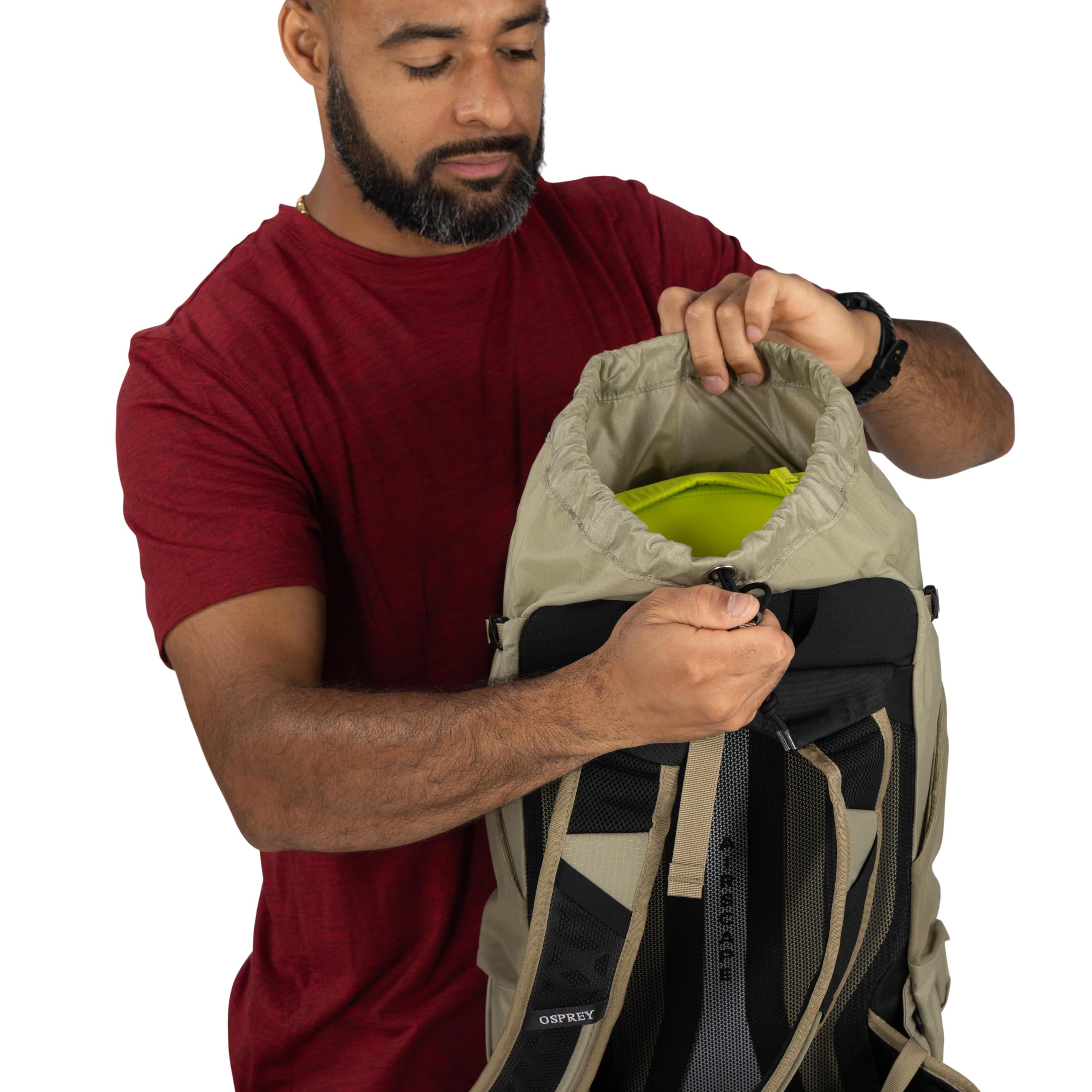 Osprey Sportlite Lekki plecak turystyczny 22 l, dla mężczyzn i kobiet, torba na co dzień, plecak podróżny, czarny kruk
