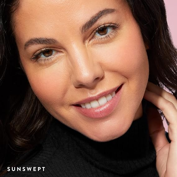Laura Geller New York Baked Blush-n-Brighten in Sunswept with Angled Brush