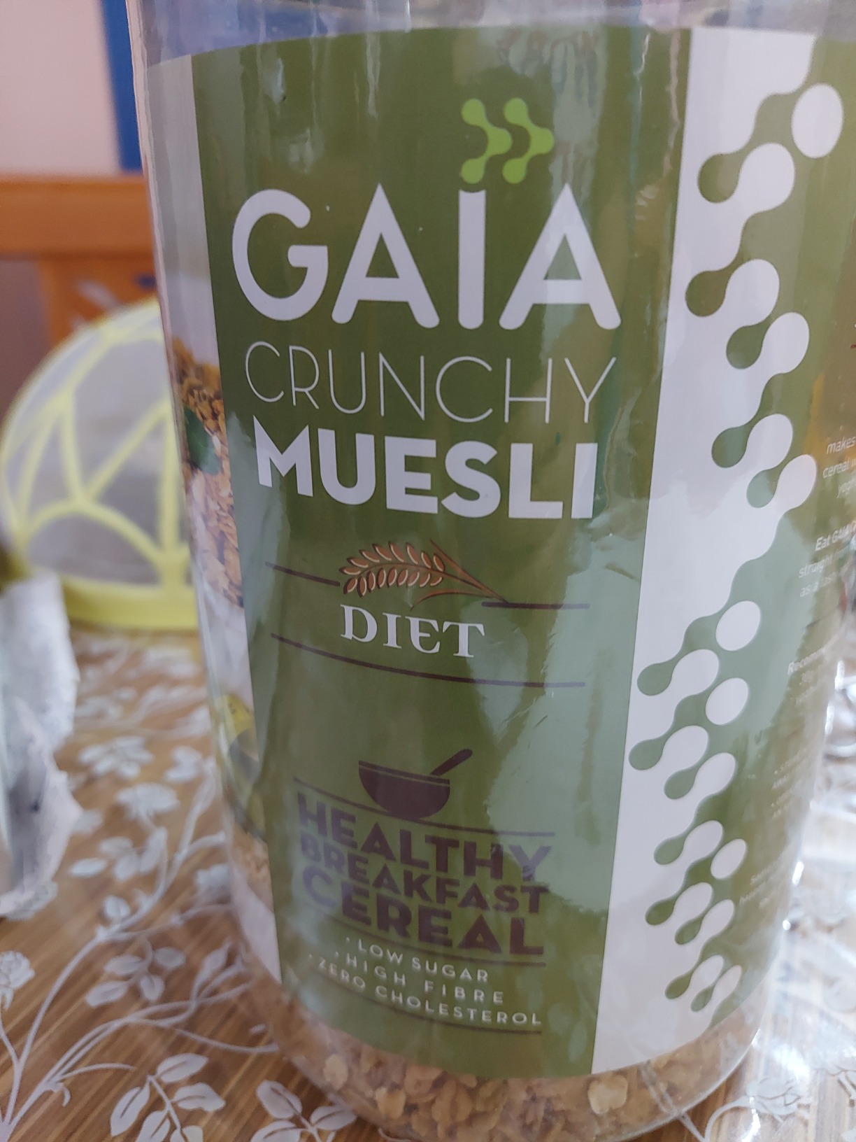Gaia Crunchy Diet Muesli 400g Box LowCalorie, Protein Rich, High