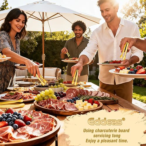 Vista 28 de 12 pinzas pequeñas para servir, minipinzas doradas de 4.3 pulgadas, pinzas de cocina doradas para servir alimentos, barra de café, fiesta de té