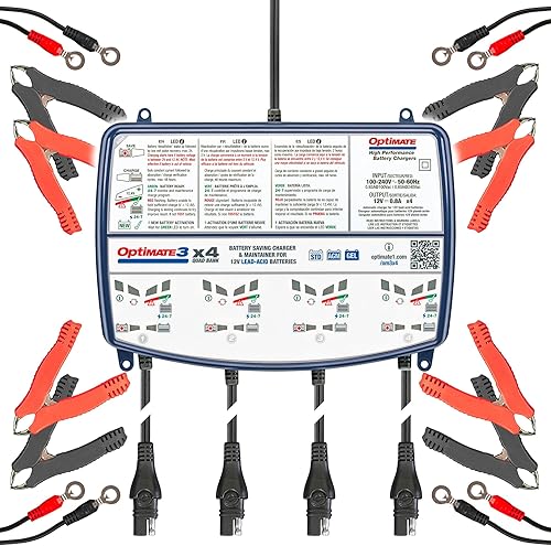 Miniatura 7 de OptiMATE 3, TM-431 Cargador, probador, mantenedor para ahorro de batería de 7 pasos 12 V 0.8 amperes
